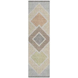Piper Looms Chantille Geometric ACN2111 Pewter Machine Washable Area Rug Runner Main Image