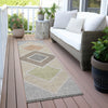 Piper Looms Chantille Geometric ACN2111 Pewter Machine Washable Area Rug Runner Outdoor Lifestyle Image Feature