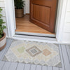 Piper Looms Chantille Geometric ACN2111 Pewter Machine Washable Area Rug Scatter Outdoor Lifestyle Image Feature