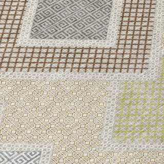 Piper Looms Chantille Geometric ACN2111 Pewter Machine Washable Area Rug Swatch Image