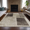 Piper Looms Chantille Geometric ACN2112 Brown Machine Washable Area Rug Lifestyle Image Feature