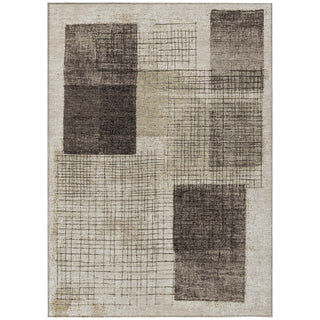 Piper Looms Chantille Geometric ACN2112 Brown Machine Washable Area Rug main image