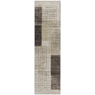 Piper Looms Chantille Geometric ACN2112 Brown Machine Washable Area Rug Runner Main Image