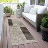 Piper Looms Chantille Geometric ACN2112 Brown Machine Washable Area Rug Runner Outdoor Lifestyle Image Feature