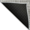 Piper Looms Chantille Geometric ACN2112 Ivory Machine Washable Area Rug Backing Image