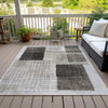 Piper Looms Chantille Geometric ACN2112 Ivory Machine Washable Area Rug Outdoor Lifestyle Image Feature