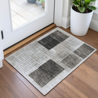 Piper Looms Chantille Geometric ACN2112 Ivory Machine Washable Area Rug Scatter Lifestyle Image Feature