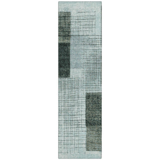 Piper Looms Chantille Geometric ACN2112 Teal Machine Washable Area Rug Runner Main Image