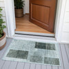 Piper Looms Chantille Geometric ACN2112 Teal Machine Washable Area Rug Scatter Outdoor Lifestyle Image Feature