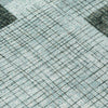 Piper Looms Chantille Geometric ACN2112 Teal Machine Washable Area Rug Swatch Image