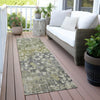 Piper Looms Chantille Abstract ACN2113 Olive Machine Washable Area Rug Runner Outdoor Lifestyle Image Feature