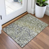 Piper Looms Chantille Abstract ACN2113 Olive Machine Washable Area Rug Scatter Lifestyle Image Feature