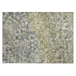 Piper Looms Chantille Abstract ACN2113 Olive Machine Washable Area Rug Scatter Main Image