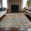 Piper Looms Chantille Abstract ACN2113 Putty Machine Washable Area Rug Lifestyle Image Feature
