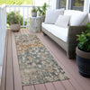 Piper Looms Chantille Abstract ACN2113 Putty Machine Washable Area Rug Runner Outdoor Lifestyle Image Feature