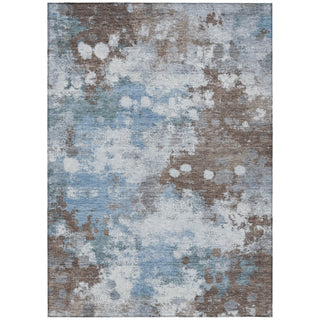Piper Looms Chantille Abstract ACN2114 Brown Machine Washable Area Rug main image