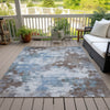 Piper Looms Chantille Abstract ACN2114 Brown Machine Washable Area Rug Outdoor Lifestyle Image Feature