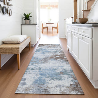Piper Looms Chantille Abstract ACN2114 Brown Machine Washable Area Rug Runner Lifestyle Image Feature