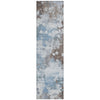 Piper Looms Chantille Abstract ACN2114 Brown Machine Washable Area Rug Runner Main Image