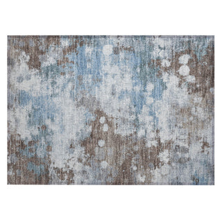 Piper Looms Chantille Abstract ACN2114 Brown Machine Washable Area Rug Scatter Main Image