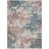 Piper Looms Chantille Abstract ACN2114 Coral Machine Washable Area Rug main image