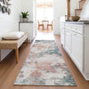 Piper Looms Chantille Abstract ACN2114 Coral Machine Washable Area Rug Runner Lifestyle Image Feature