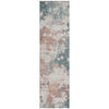 Piper Looms Chantille Abstract ACN2114 Coral Machine Washable Area Rug Runner Main Image