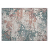 Piper Looms Chantille Abstract ACN2114 Coral Machine Washable Area Rug Scatter Main Image