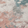 Piper Looms Chantille Abstract ACN2114 Coral Machine Washable Area Rug Swatch Image