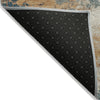 Piper Looms Chantille Abstract ACN2114 Teal Machine Washable Area Rug Backing Image