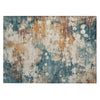 Piper Looms Chantille Abstract ACN2114 Teal Machine Washable Area Rug Scatter Main Image
