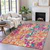 Piper Looms Chantille Abstract ACN2115 Blush Machine Washable Area Rug Lifestyle Image Feature