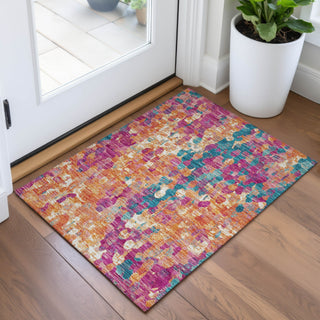 Piper Looms Chantille Abstract ACN2115 Blush Machine Washable Area Rug Scatter Lifestyle Image Feature