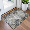 Piper Looms Chantille Geometric ACN2116 Black Machine Washable Area Rug Scatter Lifestyle Image Feature