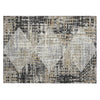 Piper Looms Chantille Geometric ACN2116 Black Machine Washable Area Rug Scatter Main Image