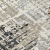 Piper Looms Chantille Geometric ACN2116 Black Machine Washable Area Rug Swatch Image