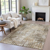 Piper Looms Chantille Geometric ACN2116 Brown Machine Washable Area Rug Lifestyle Image Feature