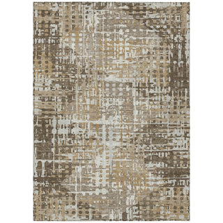 Piper Looms Chantille Geometric ACN2116 Brown Machine Washable Area Rug main image