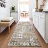 Piper Looms Chantille Geometric ACN2116 Brown Machine Washable Area Rug Runner Lifestyle Image Feature