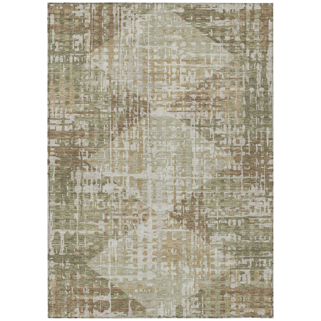 Piper Looms Chantille Geometric ACN2116 Fern Machine Washable Area Rug main image