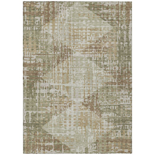 Piper Looms Chantille Geometric ACN2116 Fern Machine Washable Area Rug main image