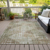 Piper Looms Chantille Geometric ACN2116 Fern Machine Washable Area Rug Outdoor Lifestyle Image Feature