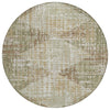 Piper Looms Chantille Geometric ACN2116 Fern Machine Washable Area Rug Round Main Image