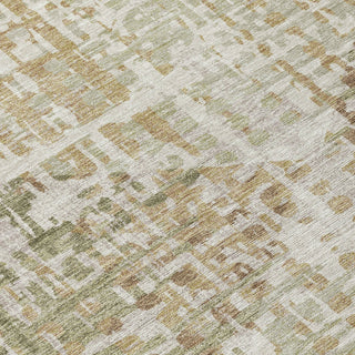 Piper Looms Chantille Geometric ACN2116 Fern Machine Washable Area Rug Swatch Image