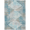Piper Looms Chantille Geometric ACN2116 Teal Machine Washable Area Rug main image