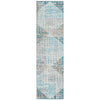 Piper Looms Chantille Geometric ACN2116 Teal Machine Washable Area Rug Runner Main Image