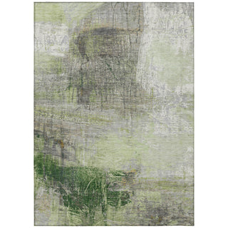 Piper Looms Chantille Abstract ACN2117 Aloe Machine Washable Area Rug main image