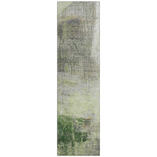 Piper Looms Chantille Abstract ACN2117 Aloe Machine Washable Area Rug Runner Main Image