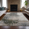 Piper Looms Chantille Abstract ACN2117 Putty Machine Washable Area Rug Lifestyle Image Feature