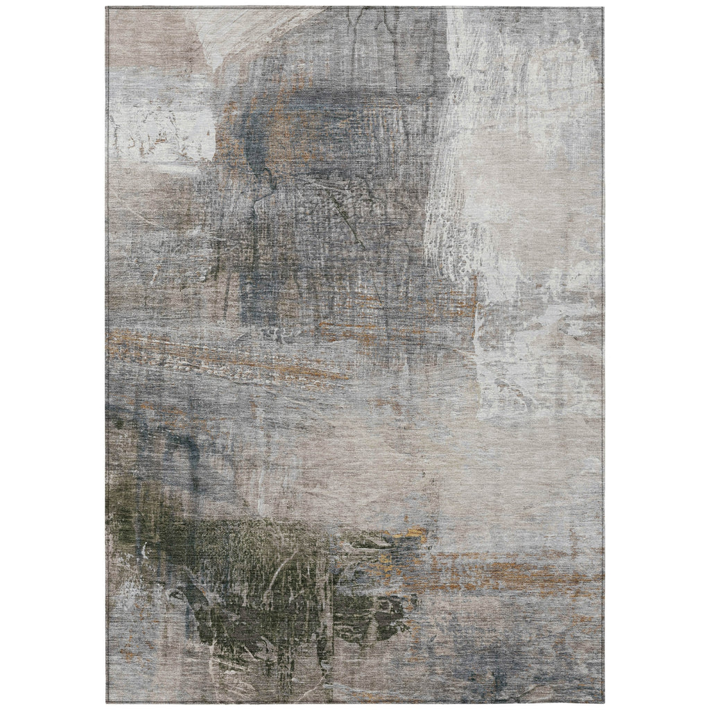 Piper Looms Chantille Abstract ACN2117 Putty Machine Washable Area Rug main image